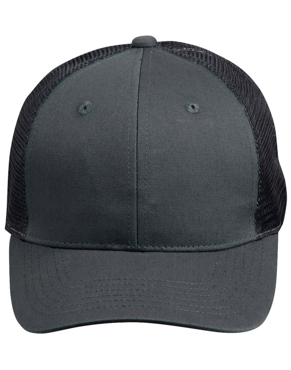 Premium Cotton Trucker Cap [CH89 - Ash / Black]