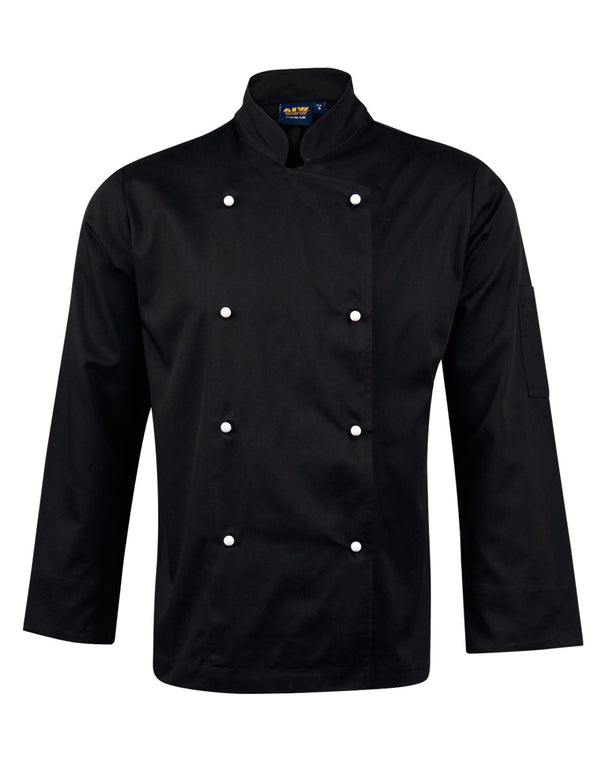 Chefs Long Sleeve Jacket [CJ01 - Black]
