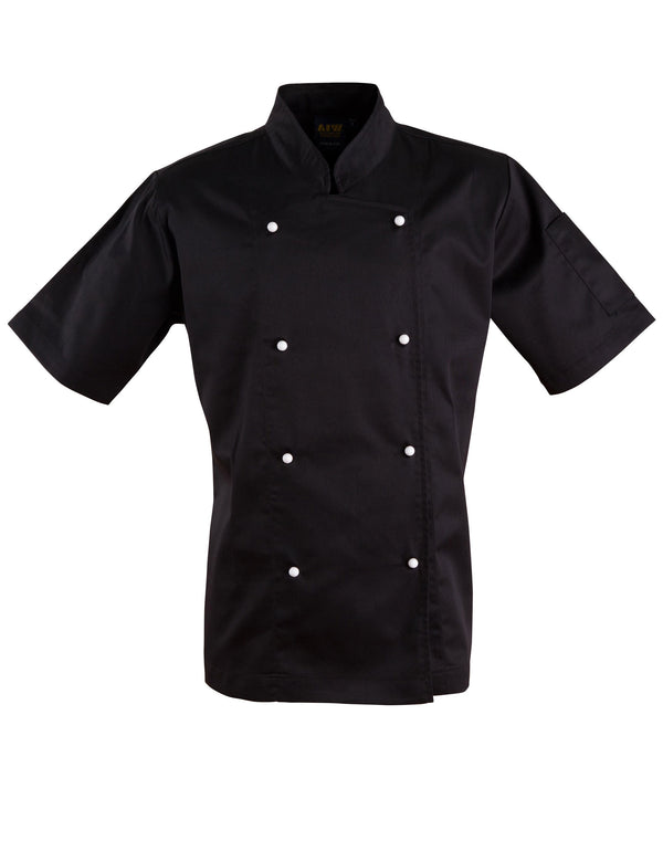 Chefs Short Sleeve Jacket [CJ02 - Black]
