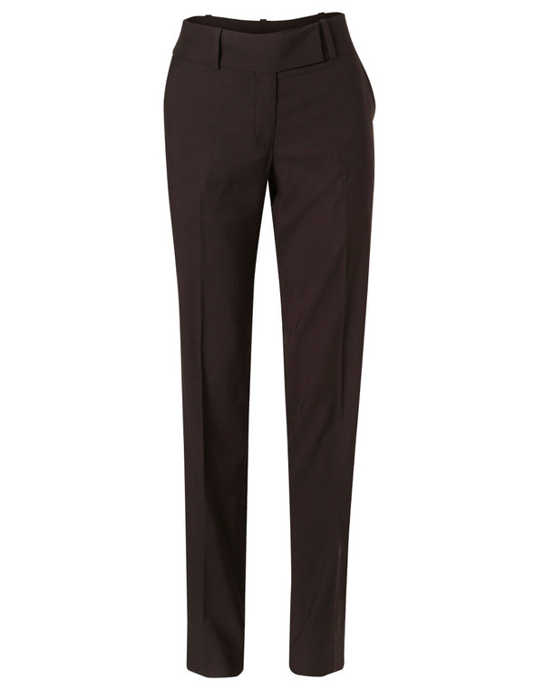 Womens PolyViscose Stretch Low Rise Pants [M9420 - Charcoal]