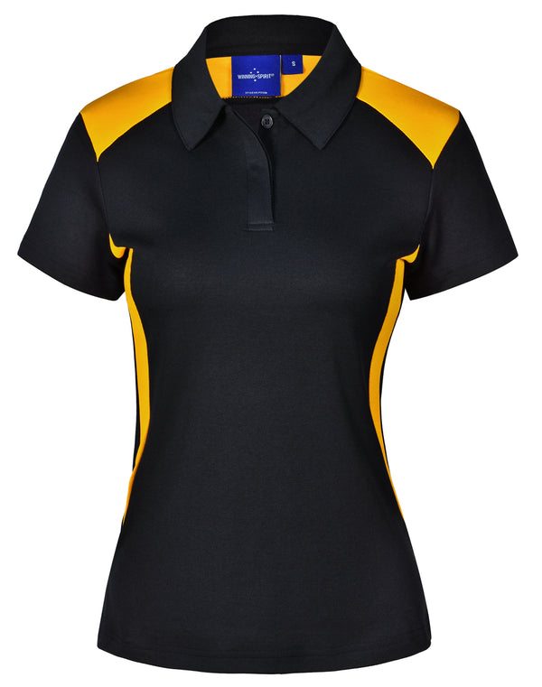 Winner Polo Ladies [PS32A - Black / Gold]