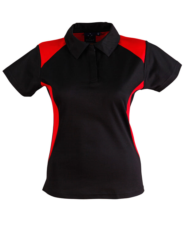 Winner Polo Ladies [PS32A - Black / Red]