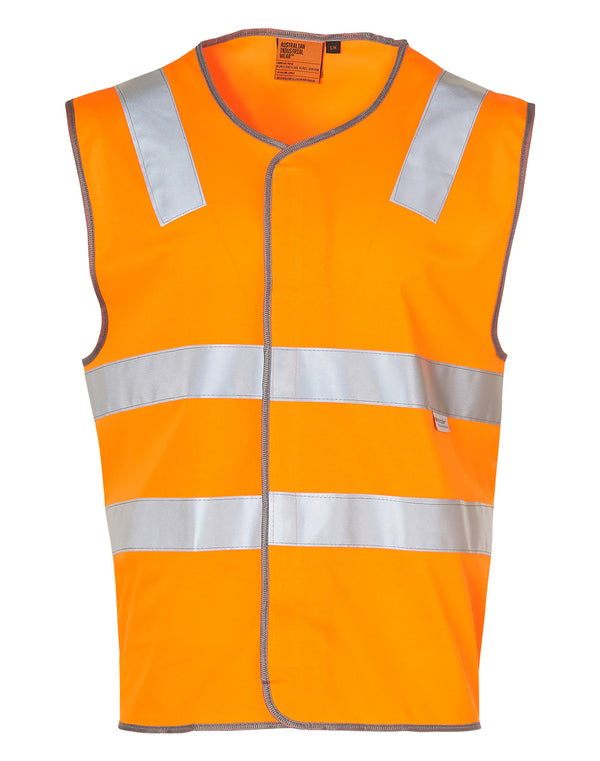 Hi Vis Safety Vest [SW03 - FluoroOrange / Silver]