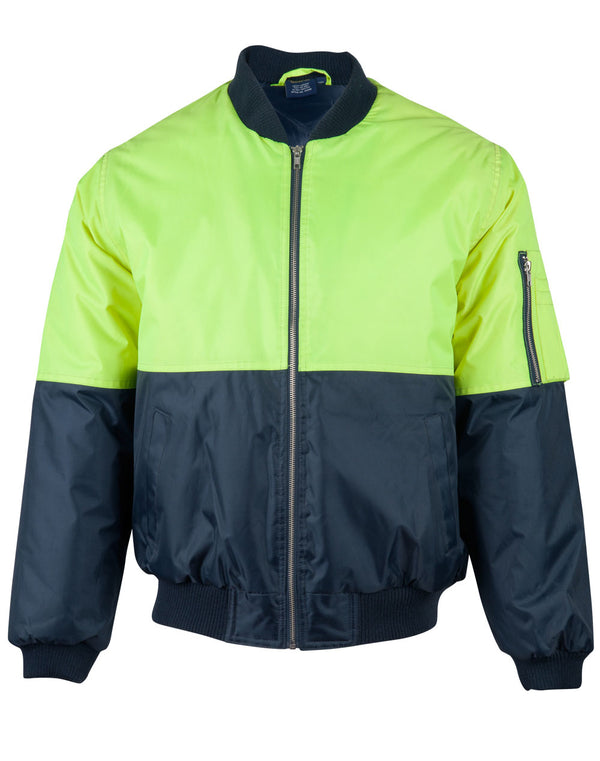 Hi Vis Two Tone Flying Jacket [SW06A - Yellow / Navy]