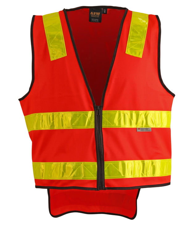 Hi Vis Safety Vest [SW10A - FluoroRed / Yellow]