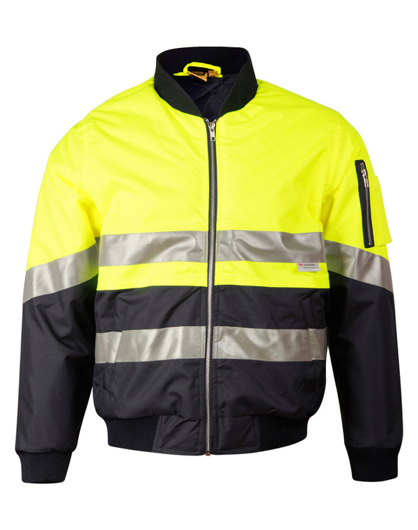 Hi Vis Two Tone Flying Jacket [SW16A - Yellow / Navy]