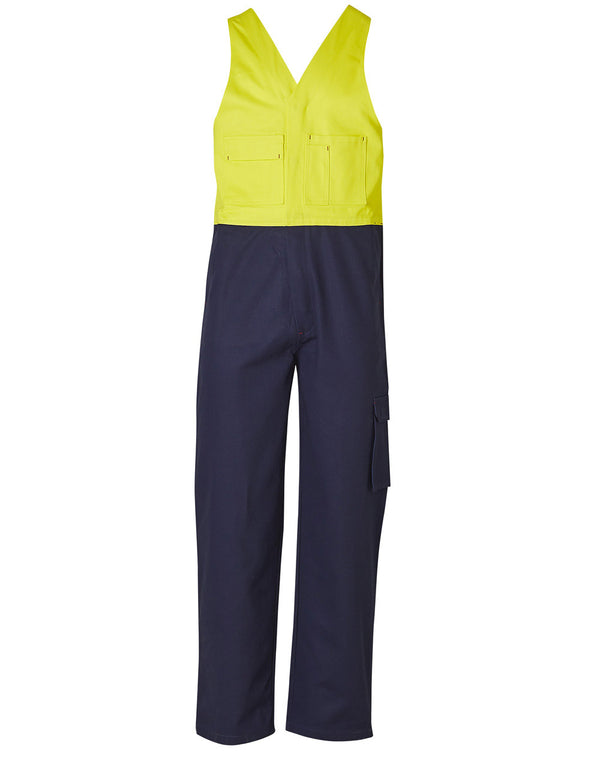 Mens Overall Stout Size [SW202 - Yellow / Navy]