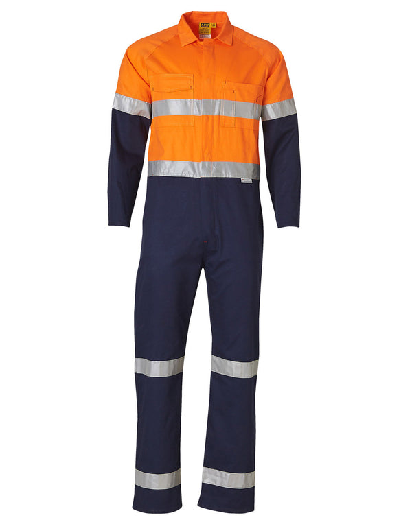 Mens Two Tone Coverall [SW207 - Orange / Navy]