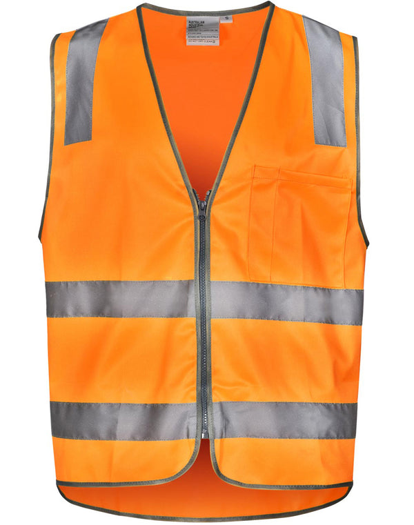 Vic Rail Hi Vis Safety Vest  Unisex [SW40 - Orange]