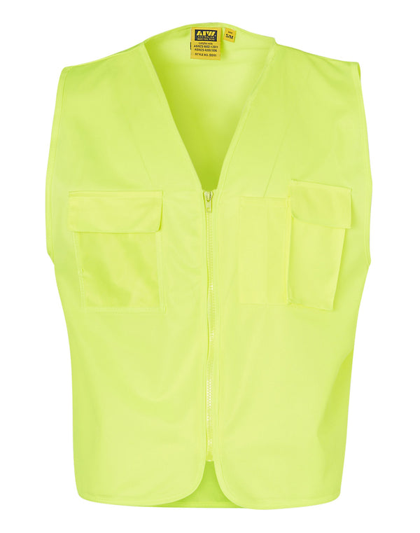 Hi Vis Safety Vest With Id Pocket [SW41 - Yellow]