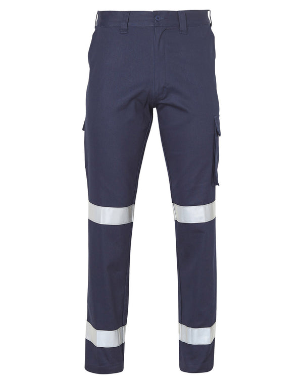 Pre Shrunk Drill Pants With Biomotion 3 M Tapes Regular Size [WP07HV - Navy]
