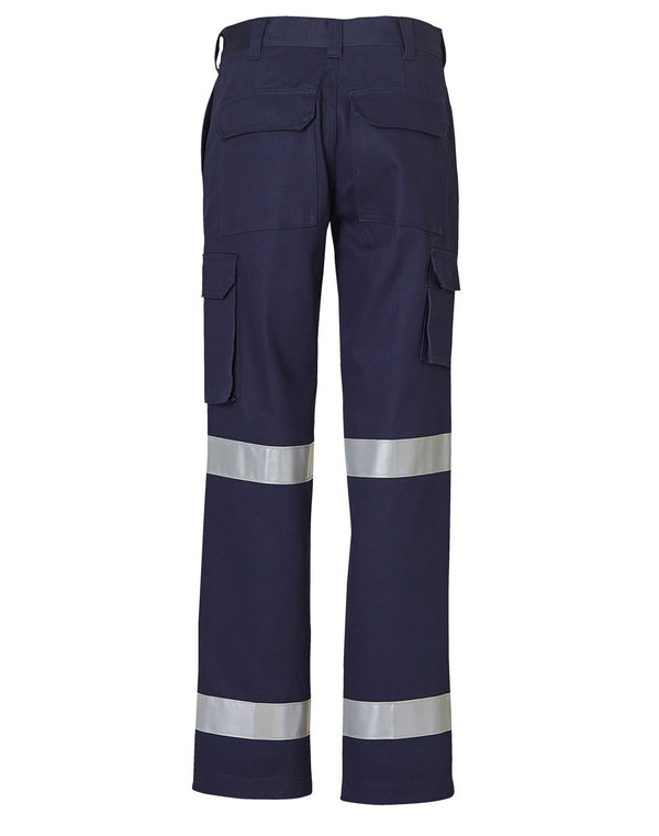Ladies Heavy Cotton Drill Cargo Pants With Biomotion 3 M Tapes [WP15HV]