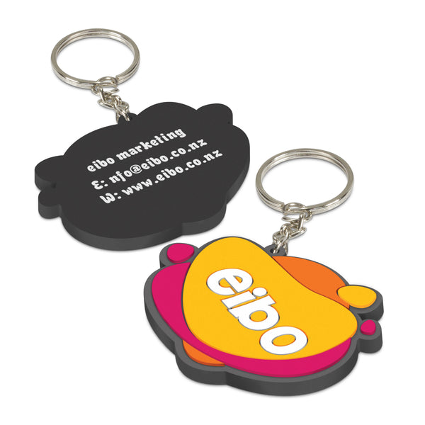 PVC Key Ring Small  One Side Moulded [107109]