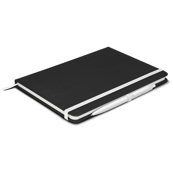 Omega Black Notebook with Pen [110091]