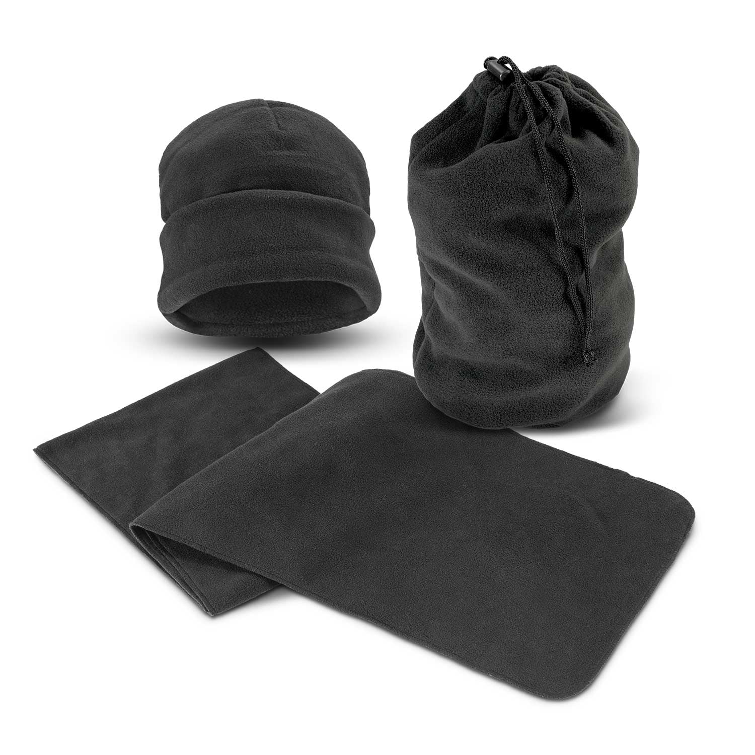Seattle Scarf and Beanie Set [113844 - Black]