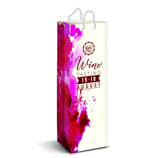 Laminated Paper Wine Bag  Full Colour [116940]