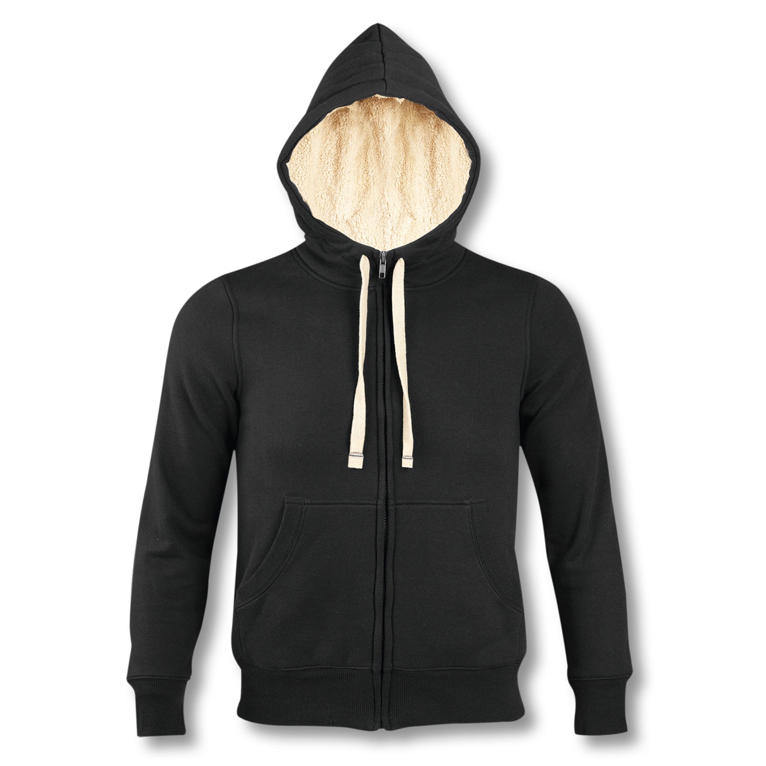 SOLS Sherpa Unisex Zipped Sweatshirt [120675 - Black]